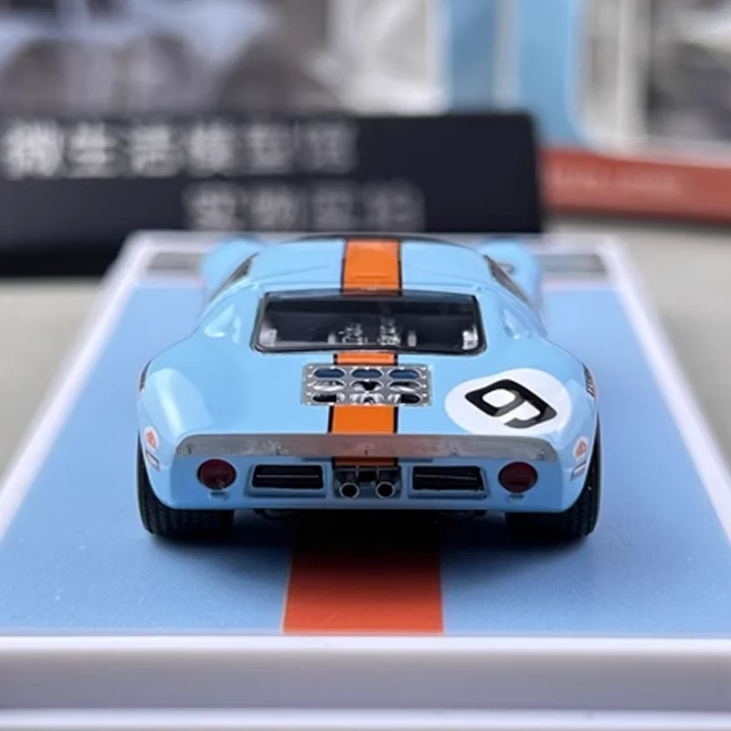 FY 1/64 Ford GT40 Mk1 P/1075 LeMans 24 horas de liga de brinquedo veículo motorizado modelo de metal fundido presentes