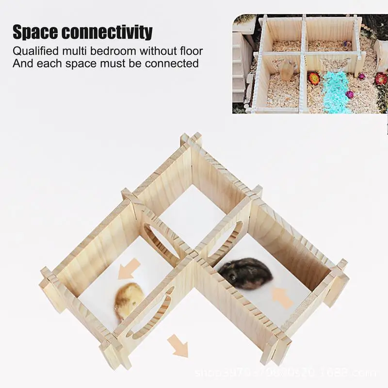 Hamster Hideout House Useful Various Styles Hamster Villa Dwarf Hamsters Climbing Play Hut Chews Toy for Gerbils