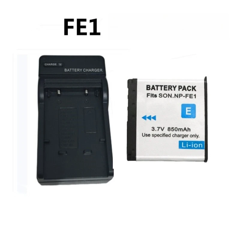 NP-FE1 Kamera-Akku + Ladegerät für Sony DSC-T7 T7 FE1 Digitalkamera 3,7 V 750 mAh/850 mAh