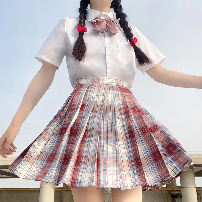 Pleated Skirt Black Mini Skirts Women Summer Winter Micro Plaid Skirt High Waist White Pink Skirt Kawaii Harajuku Goth Y2k Skirt