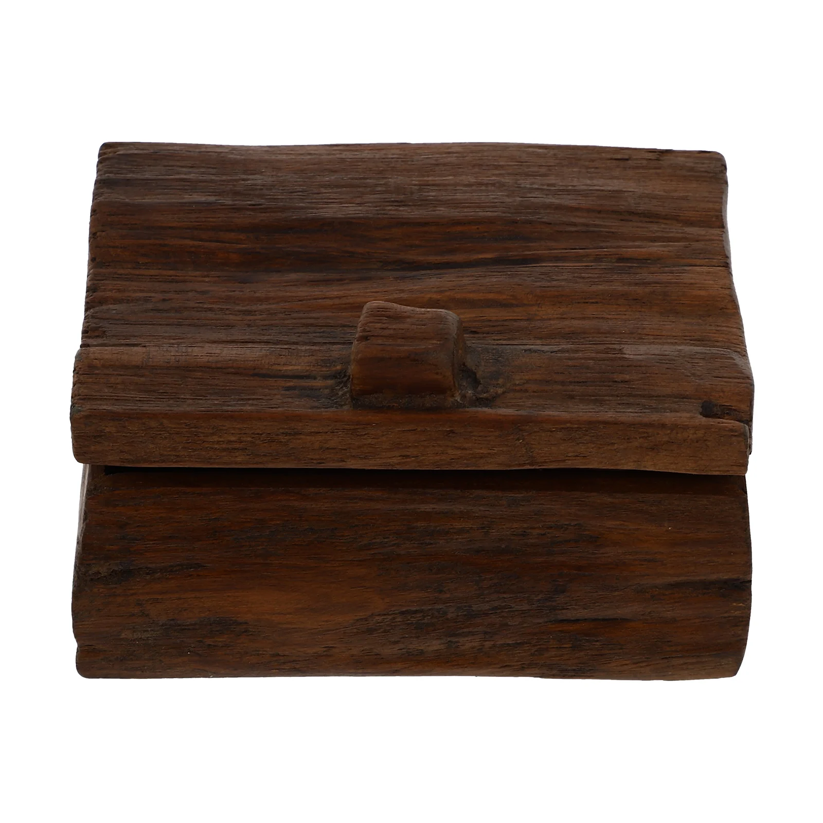 

1Pcs Vintage Wooden Storage Box Brown Desktop Jewelry Organizer for Home Office Dorm Room Decoration Case Storage Box