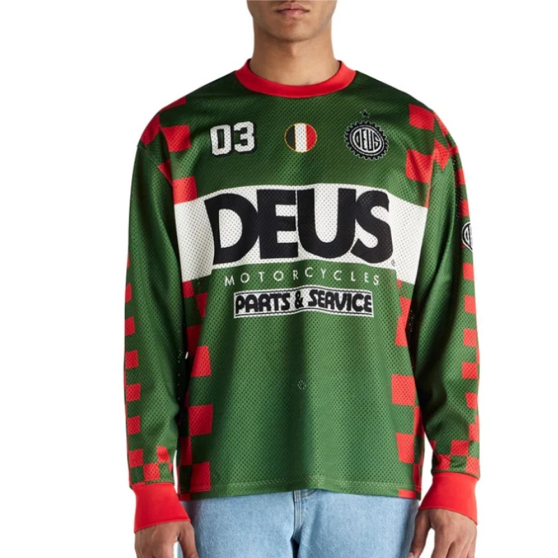 2025 جديد DEUS EX MACHINA الرجال الإنحدار الفانيلة دراجة هوائية جبلية قمصان الطرق الوعرة DH دراجة نارية جيرسي موتوكروس ملابس رياضية #3