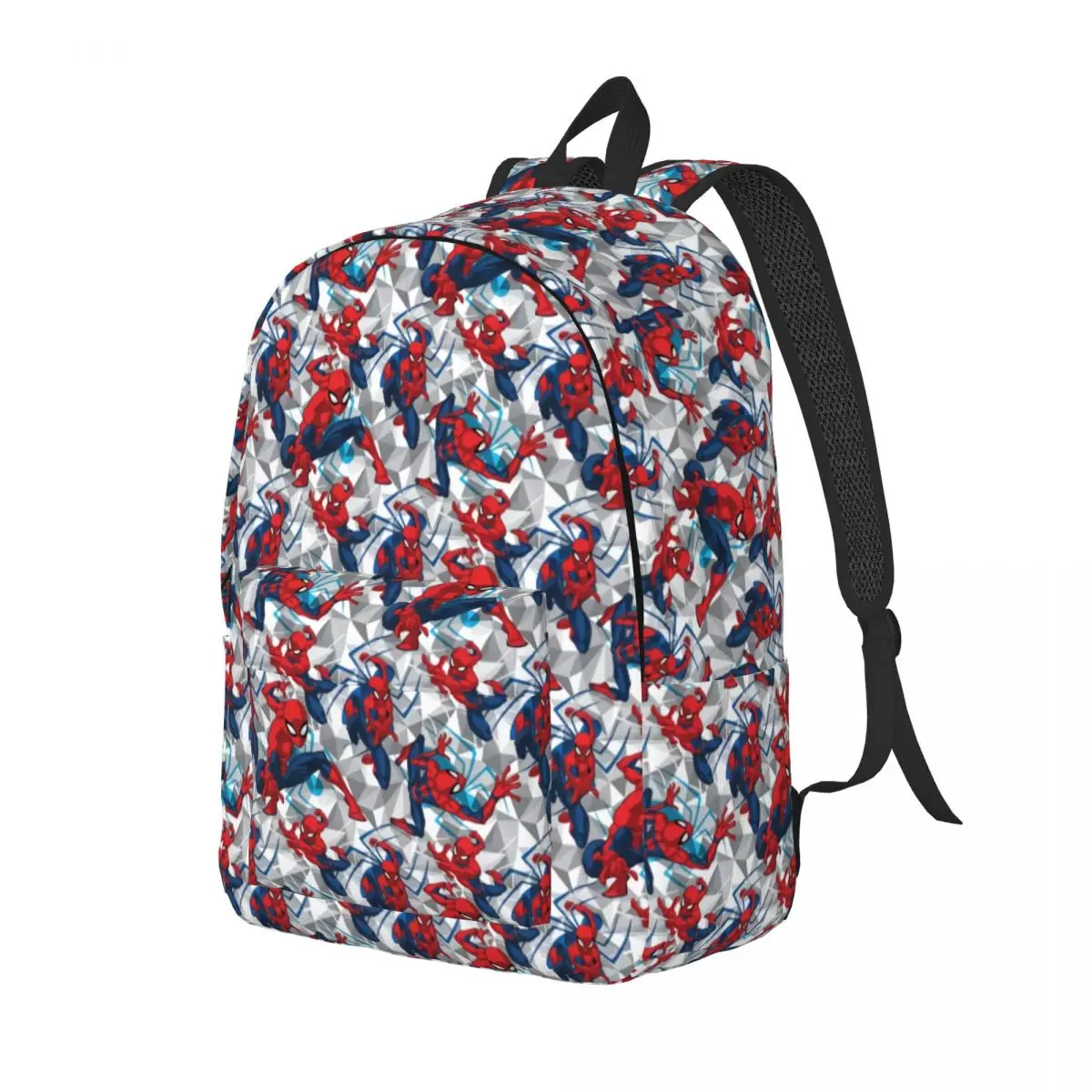 Custom Spider Man Super Hero Canvas Backpacks for Women Men College School Student Bookbag Fits 15 Inch Laptop Bags