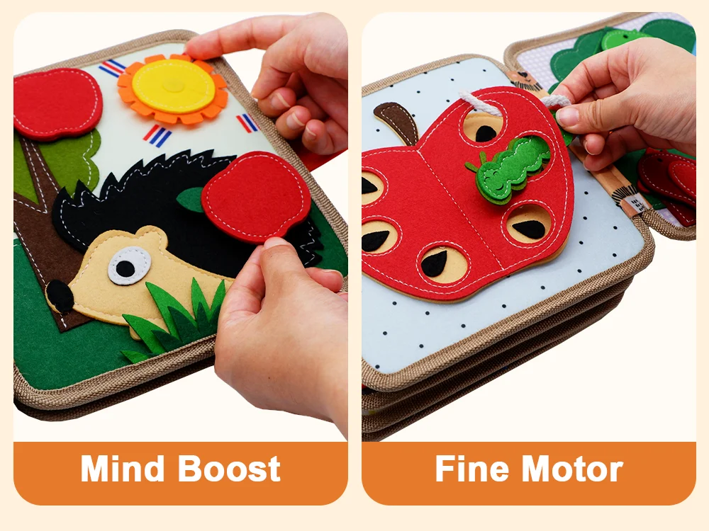 Baby Spielzeug Weiche 3D Tuch Buch Erste Buch Montessori Infant Frühen farbe Kognitive Pädagogisches Spielzeug Lernen Grundlegende Leben Fähigkeiten Spielzeug – Detail 10