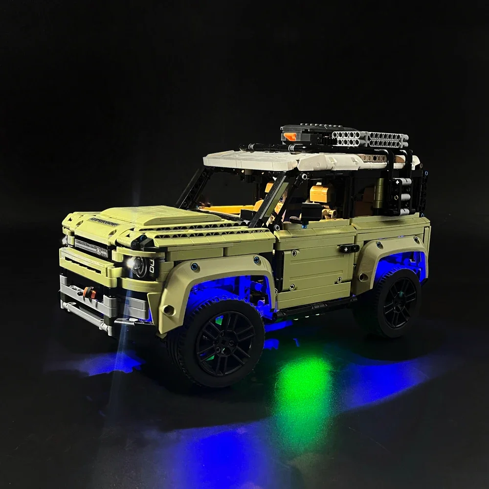 LED Light Compatible For Land Rover Defender 42110 Building Blocks Remote Control Lamp (Not Include Building Blocks) Christmas