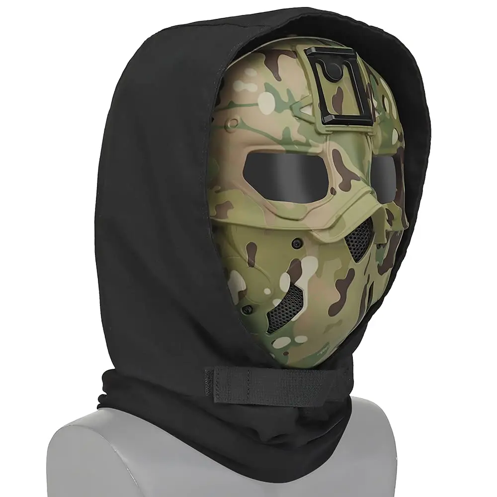 

Tactical Balaclava Mask Hood Full Face Protection Breathable Airgun Mask Helmet Cushion Sponge Pad Suitable For Outdoor Sports