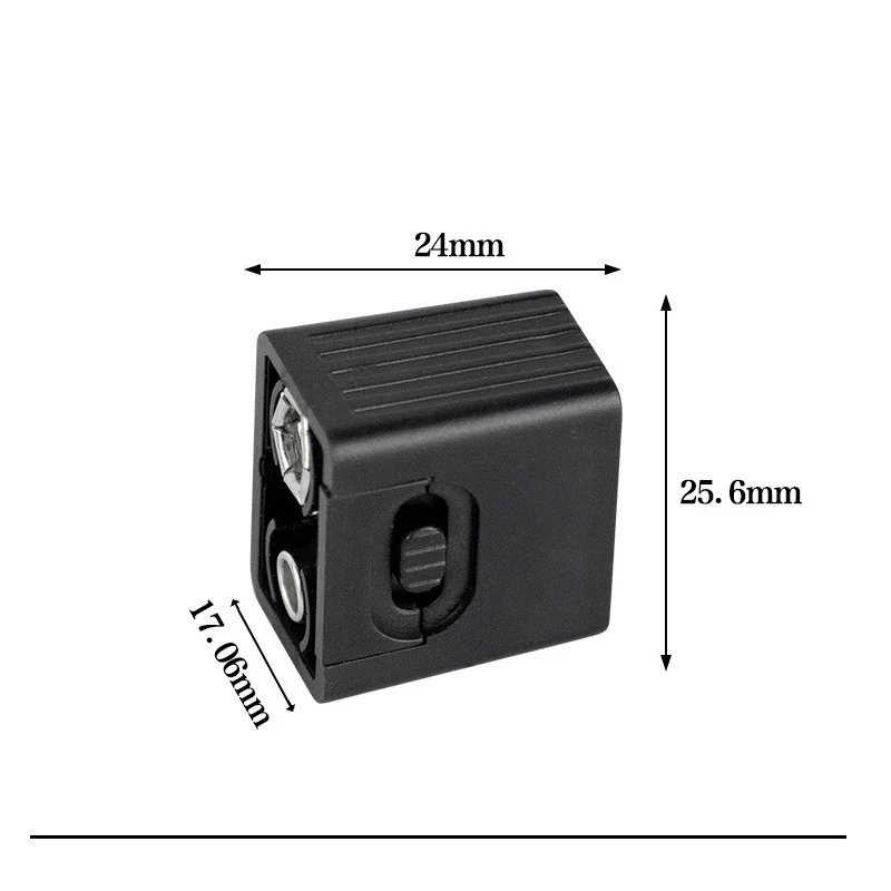 ZK40 9V Battery LED Flashlight Compact Size LED Strong Light COB Outdoor Lighting Flashlight Torch for 6F22 9V Battery