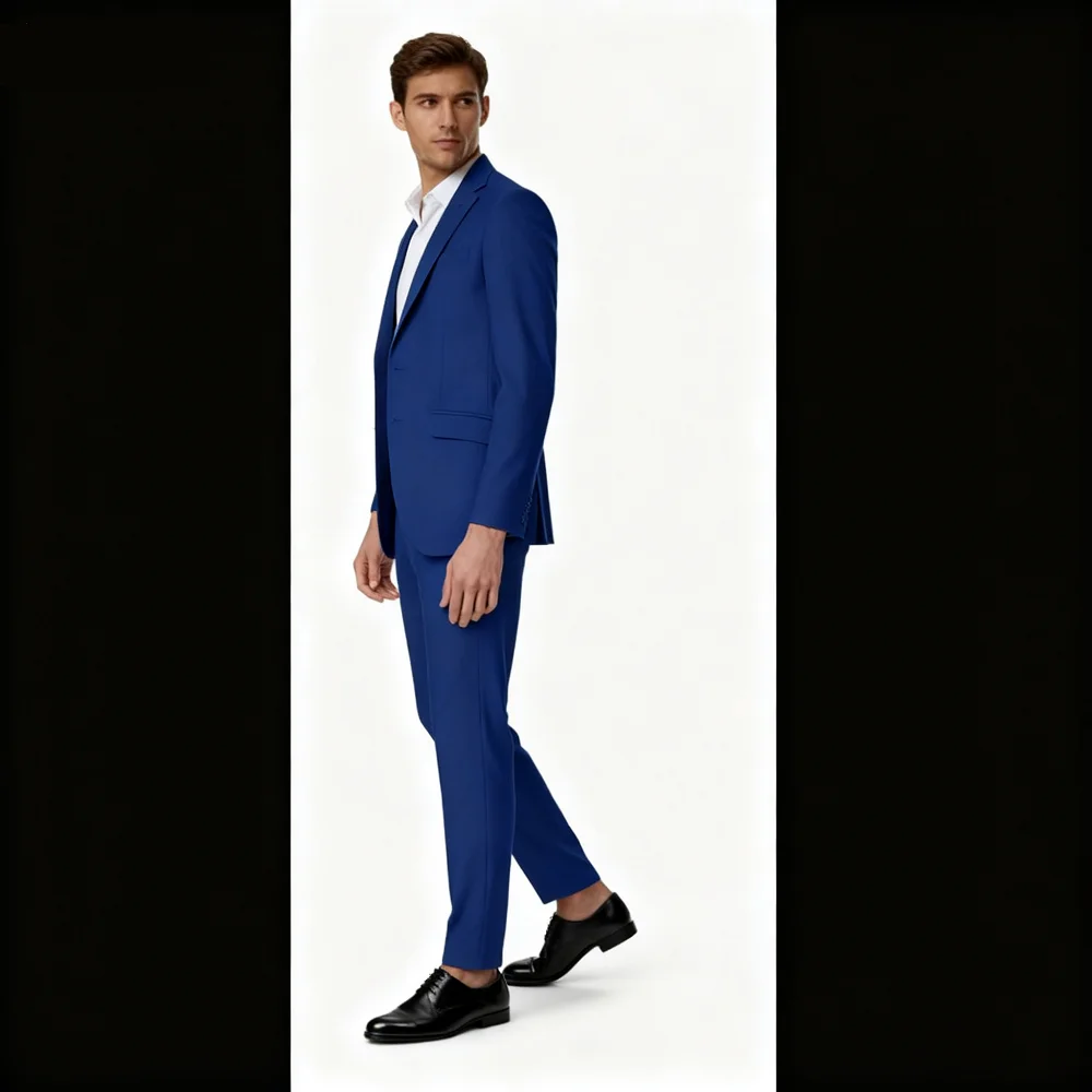 

Slim Pink Men's Two-Piece Suit Summer Fashion Notch Lapel Single-Breasted Business Casual Wedding Outfit with Jacket And Pants