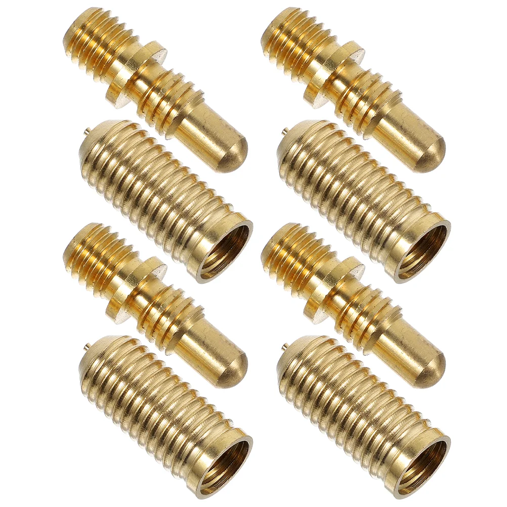 4 Sets Billiard Cue Screws Pool Connection Hardware Connecting Extension Joints Parts Lengthen Tip