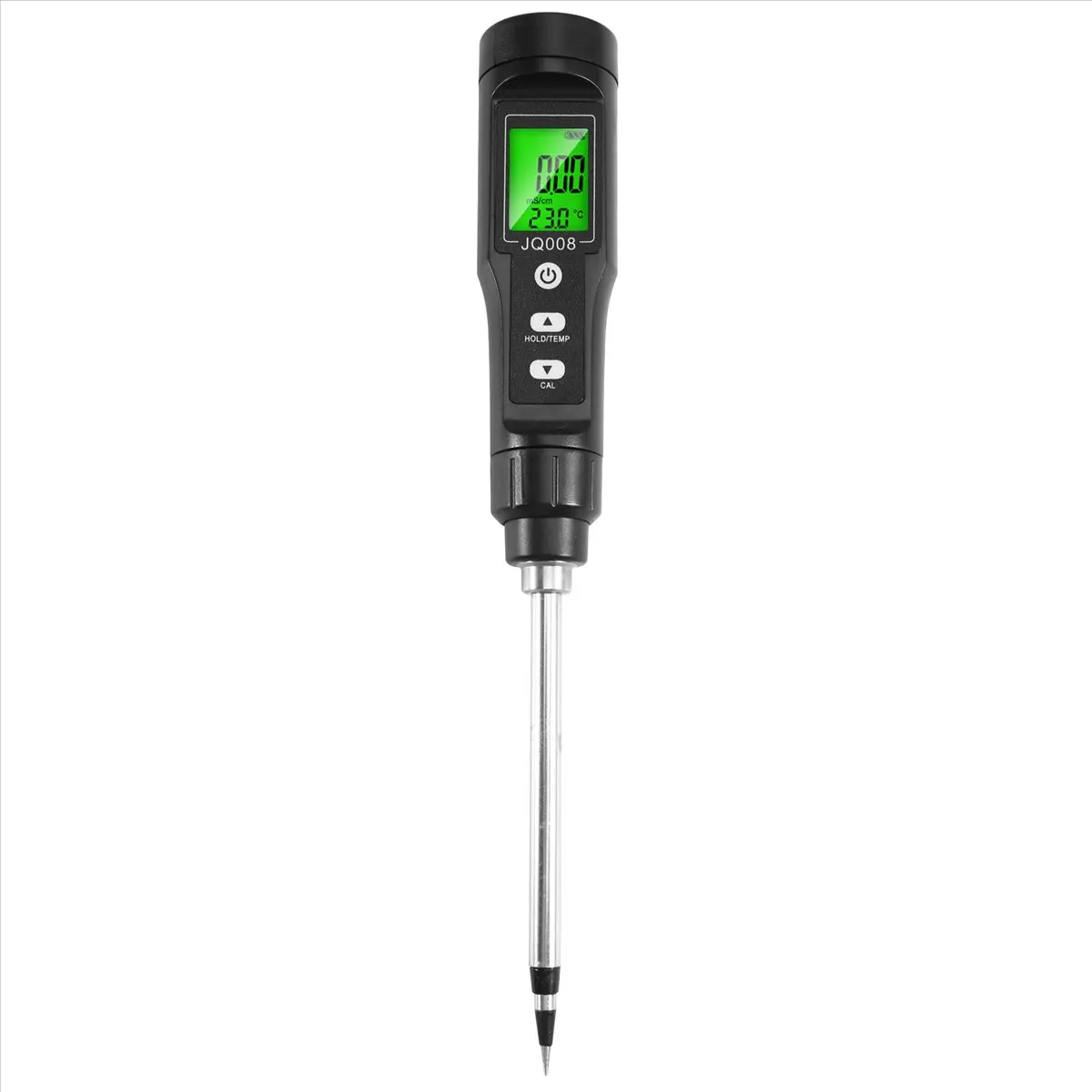 Top LCD Digital Soil Tester 0.00-10.00mS/cm Soil EC Meter Handheld EC/TEMP 2-in-1 Soil Detector ATC Temp Detection