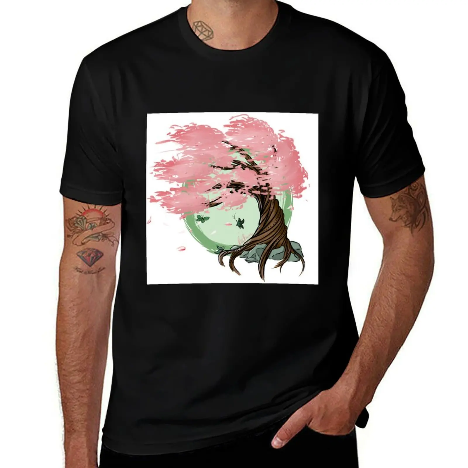 

Cherry/Sakura Tree T-Shirt anime shirt anime clothes funny t shirts men