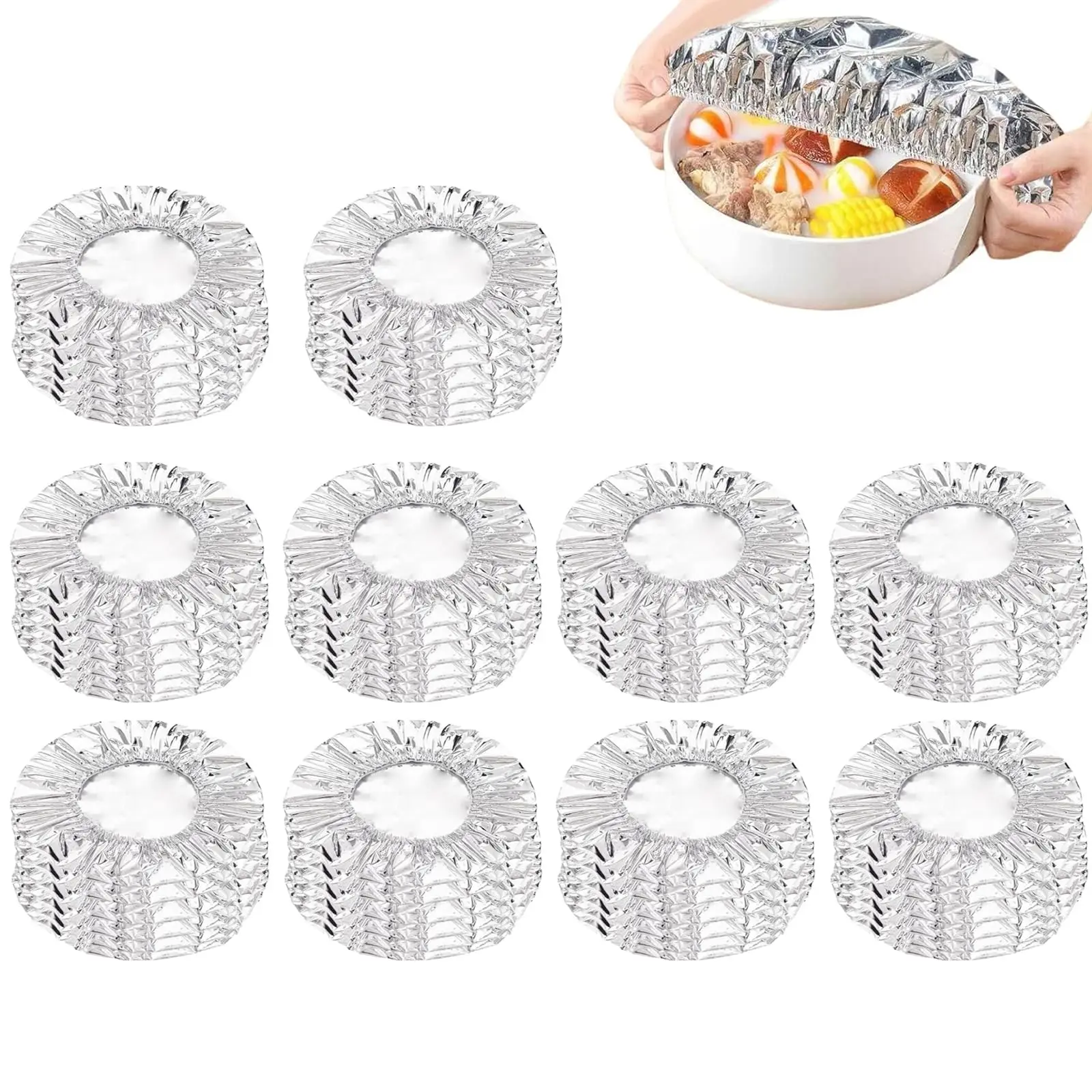 Film de papier d'aluminium réutilisable de qualité alimentaire domestique pour l'isolation thermique et la conservation de la chaleur adapté au pique-nique à emporter au four