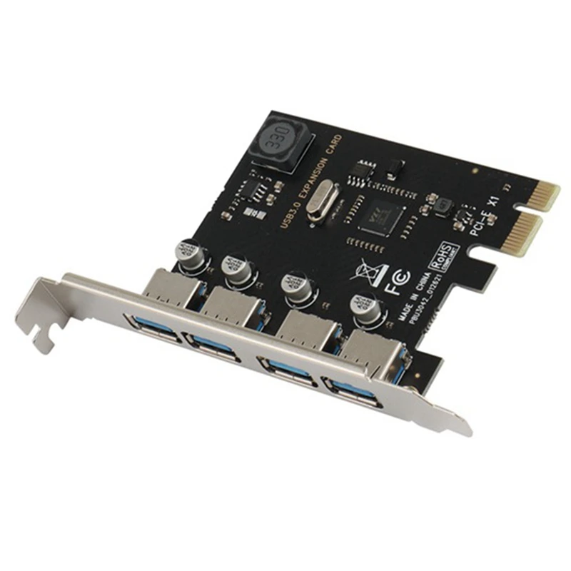 SSU 4 Port USB 3.0 PCI-E Expansion Card PCI Express Pcie USB 3.0 HUB Adapter 4-Port USB3.0 Controller USB3.0 Pcie