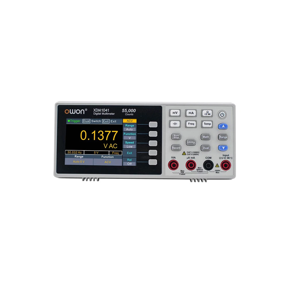 OWON XDM1041/XDM1241 Digitale bankmultimeter 4 1/2 cijfers True RMS Stroom Voltmeter Temperatuur 3,5 "LCD - afbeelding 2