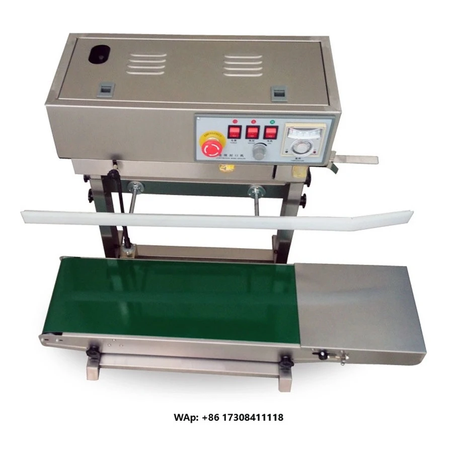 FR450 Vertical Continuous Plastic Bag Sealer Heat Sealing Machine