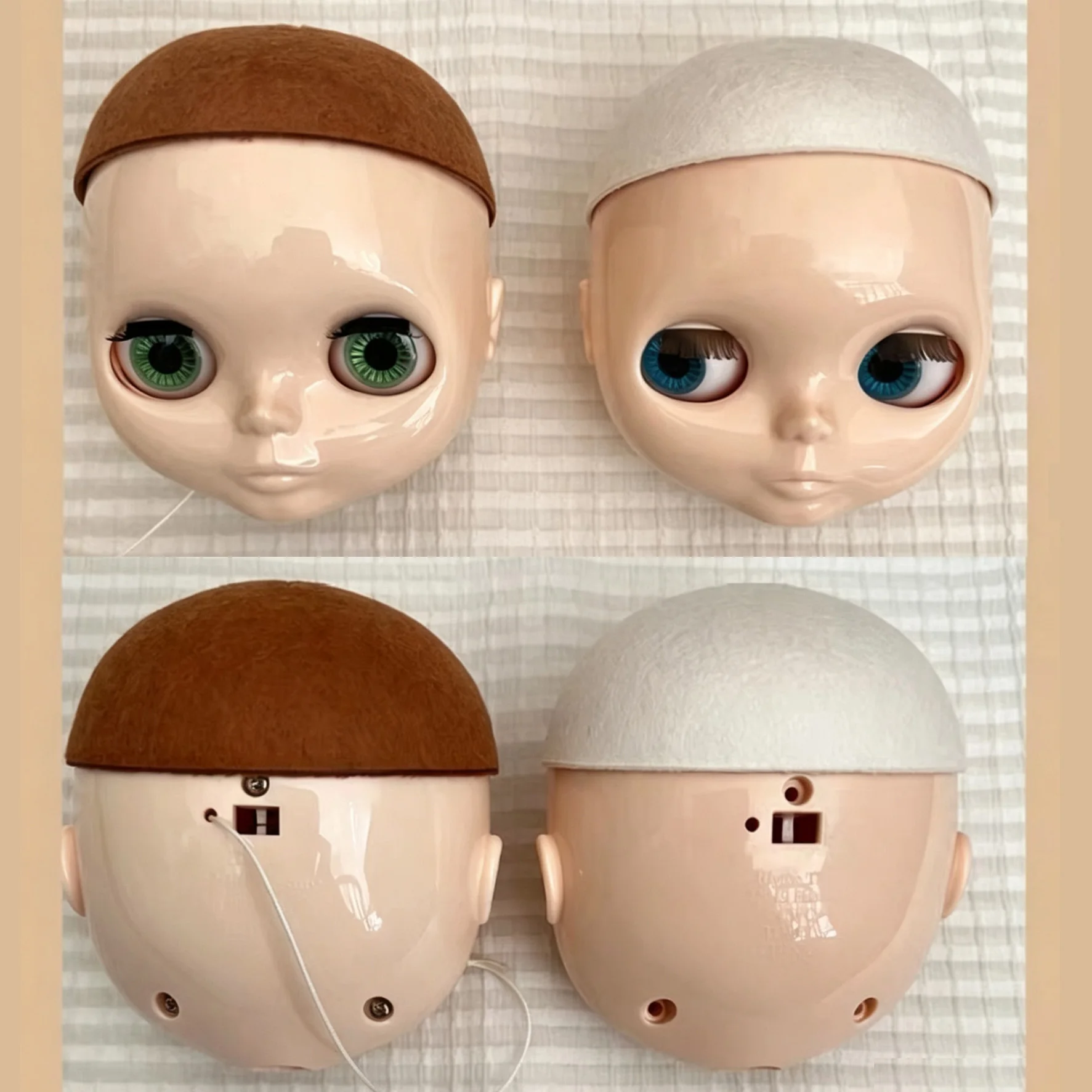 

Blythe/Qbaby DIY Wig Base, Waterproof Felt Hard Cap