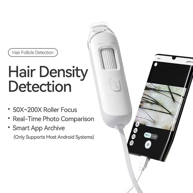 A63P Top Professional Skin Health Analyzer Electron Dermatoscope - Digital Scalp Camera And Pore Magnifier Tool