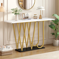 120 X 29,5 X 80cm Modern Floor Table (1 Piece) Dining Table, Wooden Dining Table, Marble Top, for Dinning Room, Kitchen, Balcony