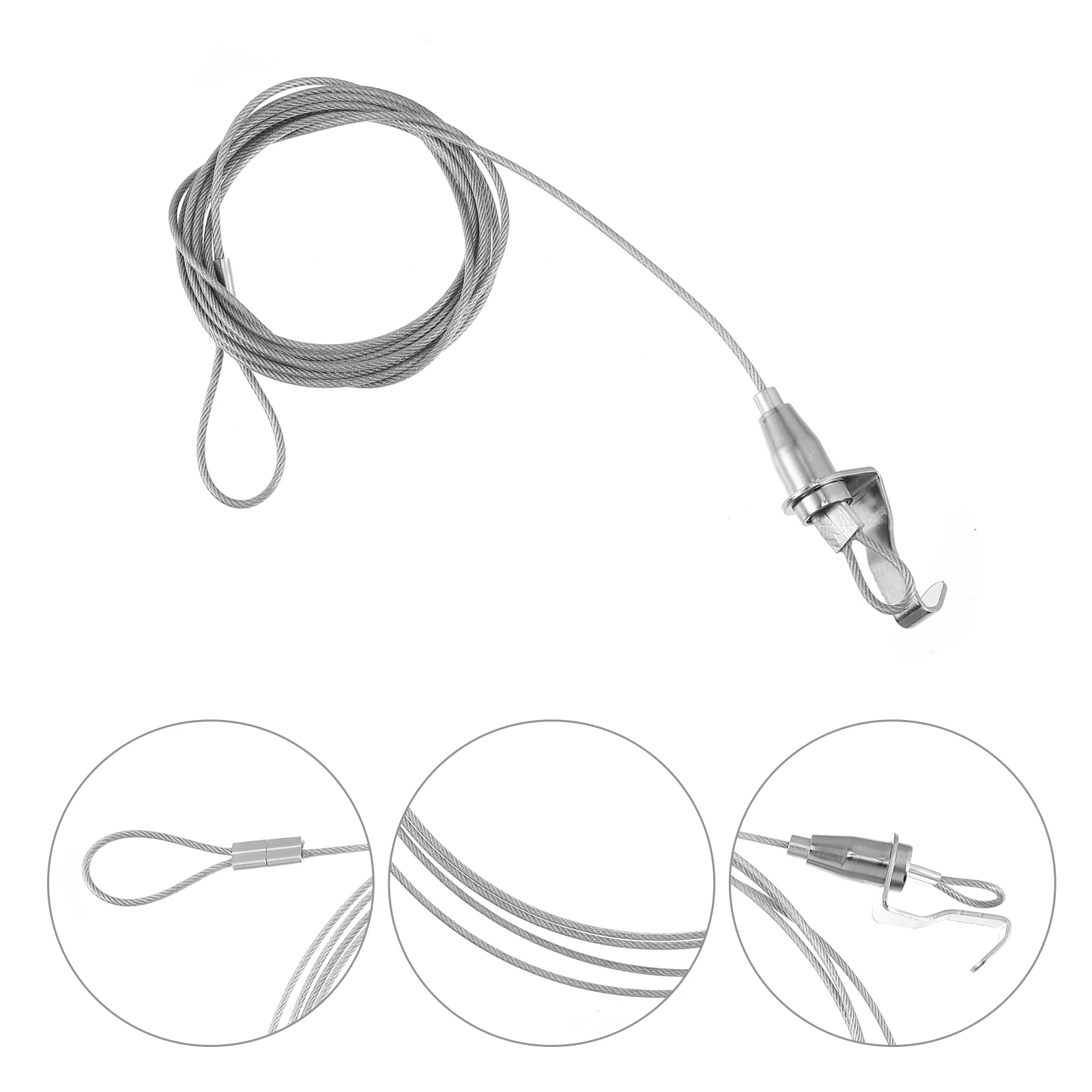 

2 Pcs Curtain Hanging Rope Portable Steel Wire PVC Ropes for Bedroom Living Balcony Dormitory Stainless Steel Rope Curtains Bed