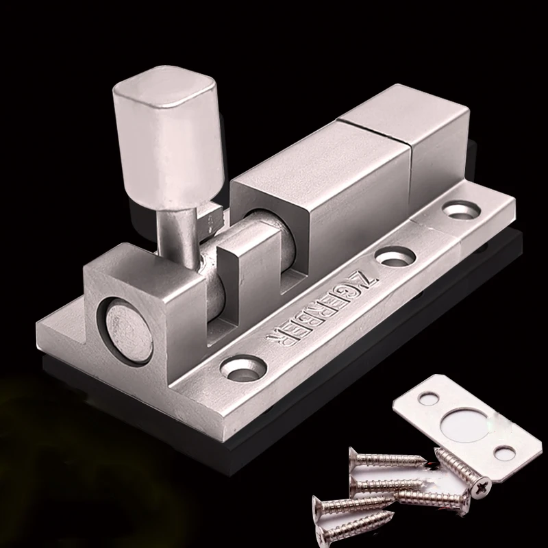 

66/91 мм дверной болт из алюминиевого сплава, оконный замок и защелка с винтами, толщина 4 мм, офисный замок для отеля, защитный замок для деревянной двери шкафа