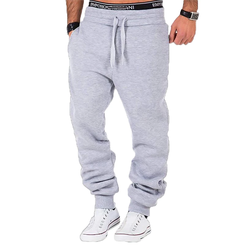 Moletom longo solto masculino, calça jogger casual, fitness esportiva, calça de jogging sólida, novo, 2023