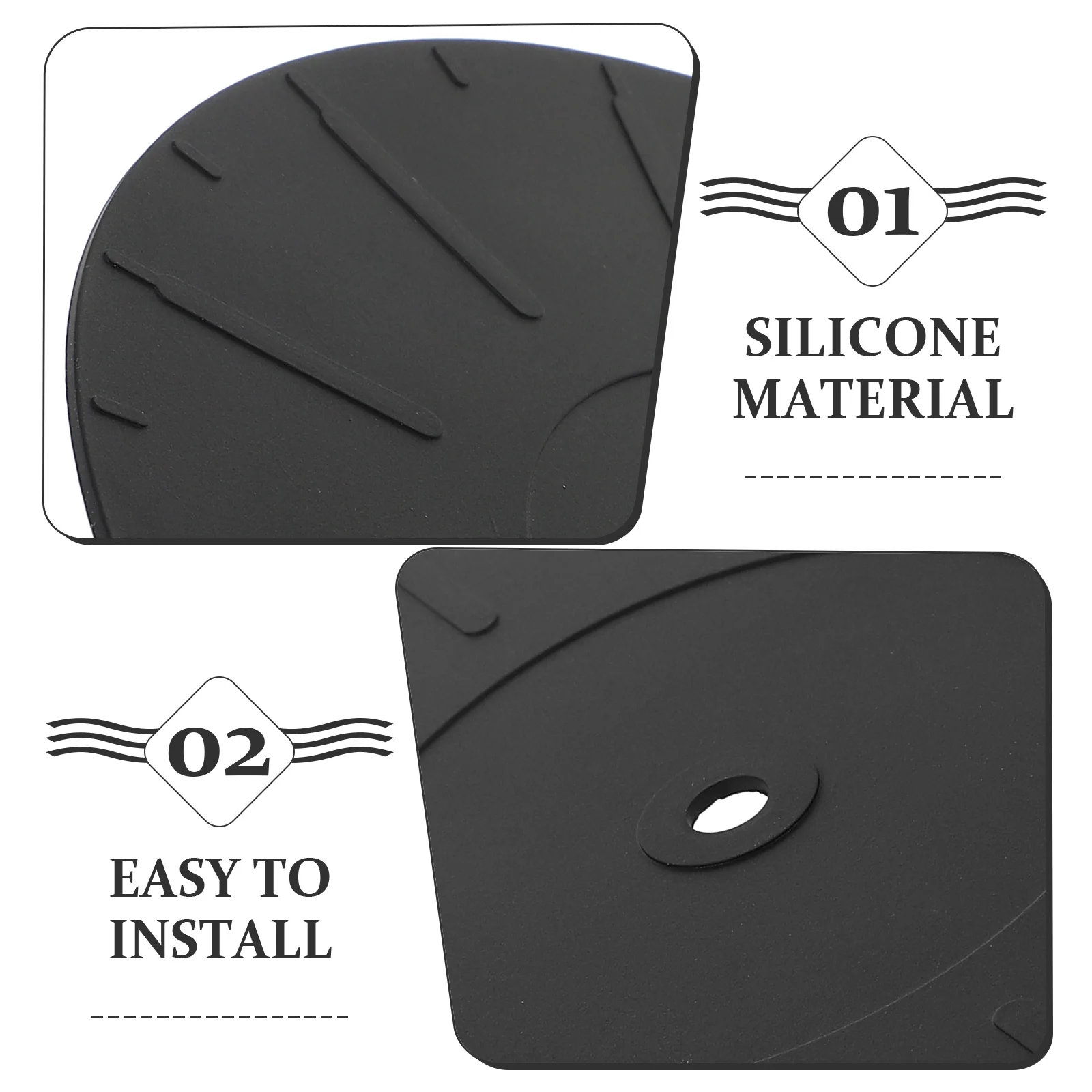 

Anti-Static Silicone Turntable Mat Replacement Shock Absorption Record Player Mat Smooth Long-Lasting Vinyl Record Pad Accessory