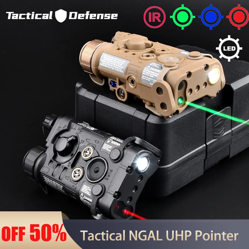 

WADSN NGAL UHP Red Green IR Powerful laser Pointer Tactical Red Dot Blue Laser Sight Hunting Scout Weapon Flishlight LED Strobe