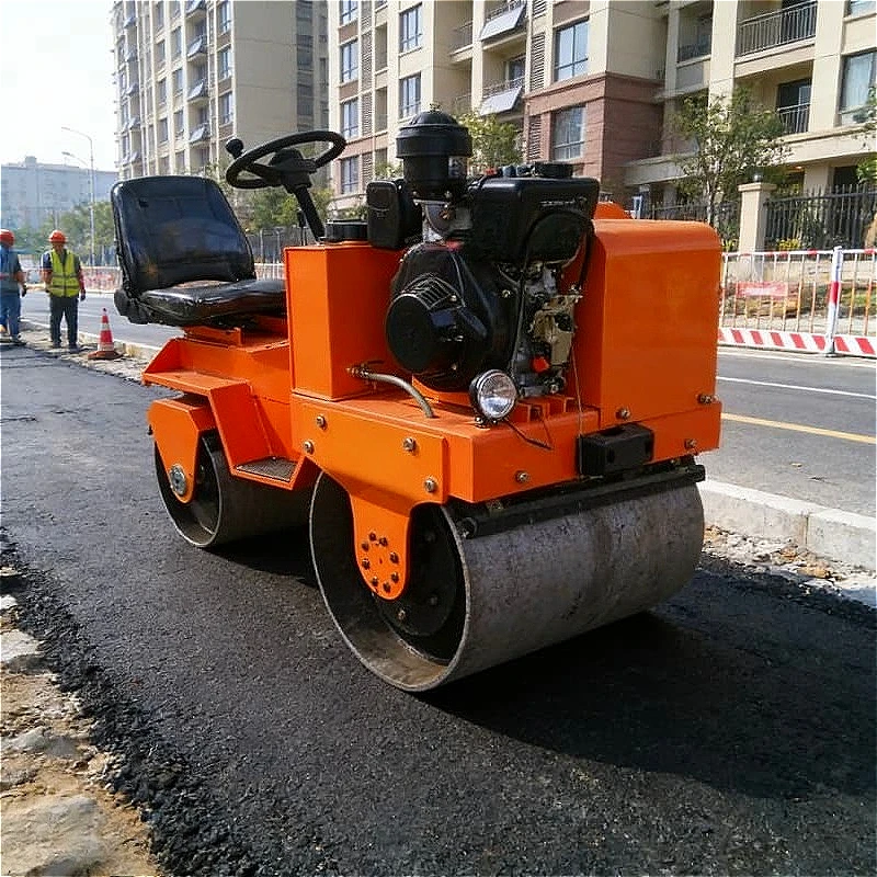 High Quality Double Drum Road Roller for Continuous Asphalt Compaction for Operator Safety Construction Site Customized Sale