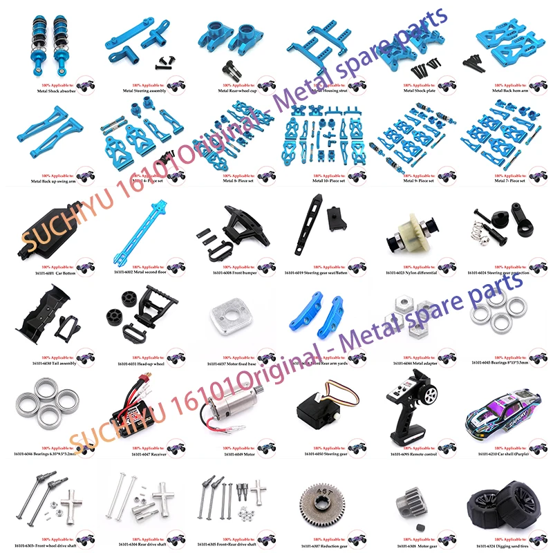 

Torre De Choque Delantera Y Trasera Metal Para SCY 16101, 16102, 16103, 16106, 16201 1/16, Piezas Actualización Coche RC