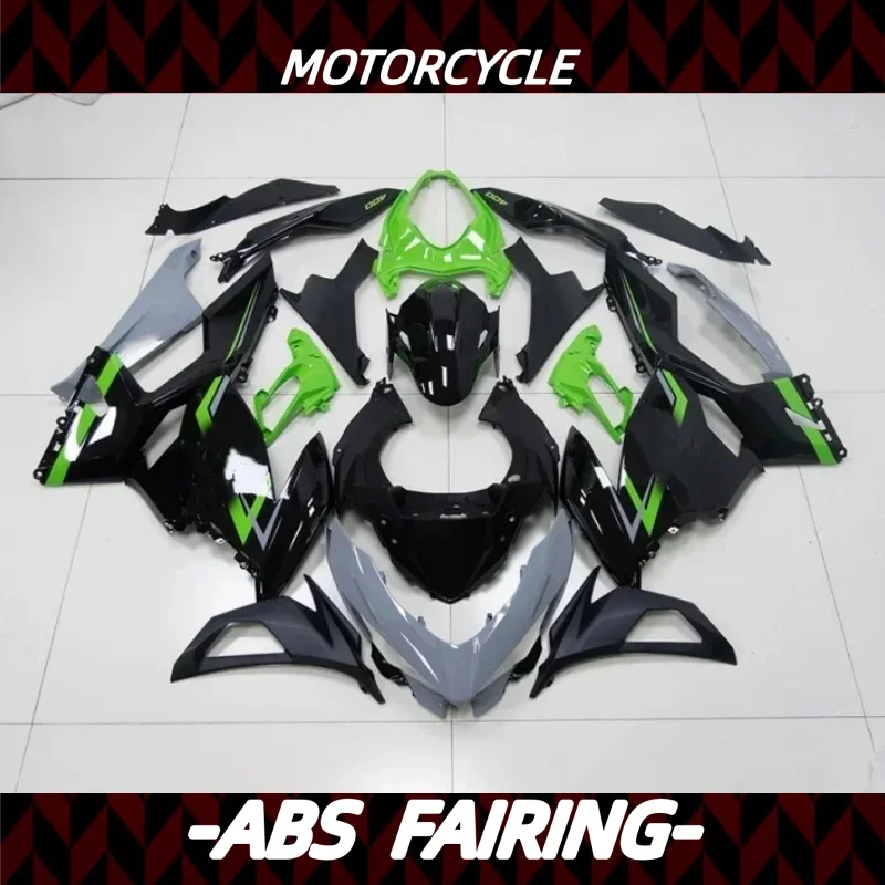 

2020 новые зеленые принты для Ninja400 2018-2019-2020 инъекция капота ABS подходит для Ninja 400 18-19-20 полный комплект обтекателей для мотоцикла