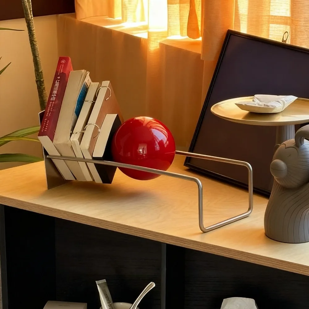 

Креативная настольная наклонная подставка из нержавеющей стали — многофункциональная для книг, газет и журналов, для хранения и демонстрации
