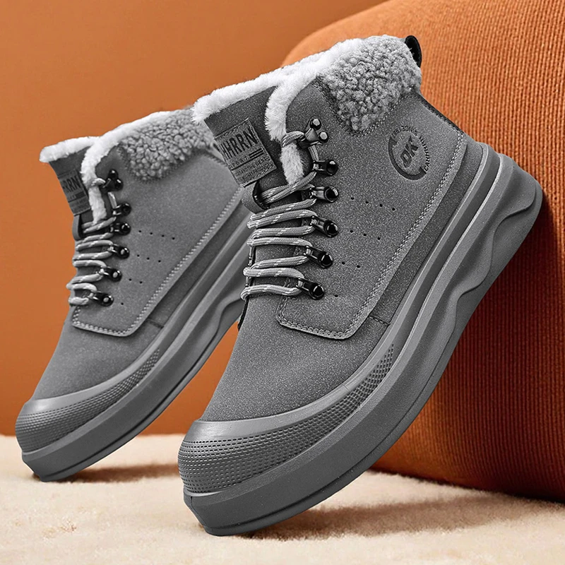 

Winter Boots for Men Non-Slip New Ankle Boots Add Velvet Men's Sneakers Soft and Comfortable Sports and Leisure Wear-resistant