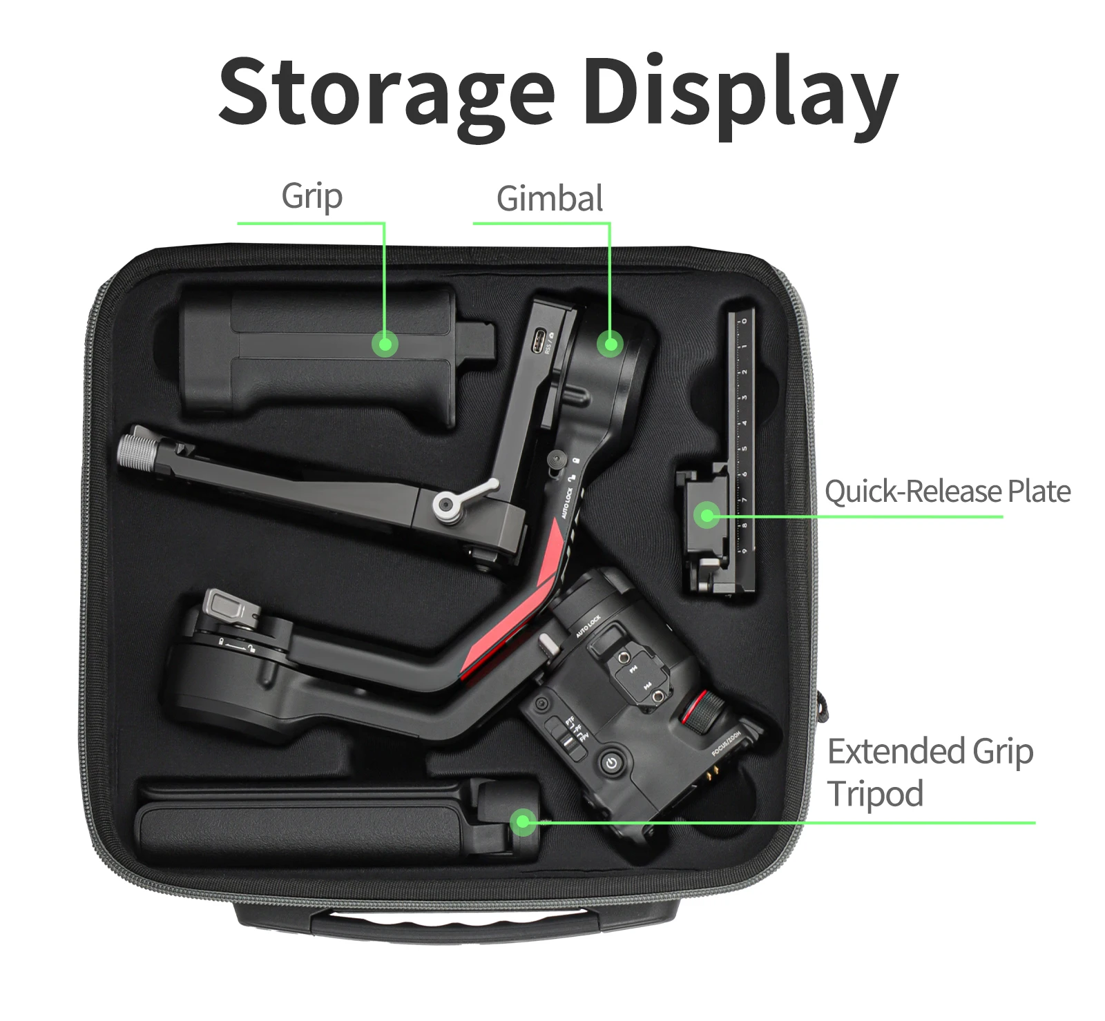 For DJI Ronin RS 4 Portable Carrying Case Storage Box for DJI Ronin RS 4 Gimbal Stabilizer Accessories Splash-proof Shoulder Bag