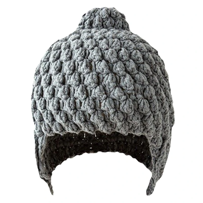 Bonés quentes de malha Tathagata Buddha Shape Bonés de inverno duráveis para crianças meninas meninos mulheres homens
