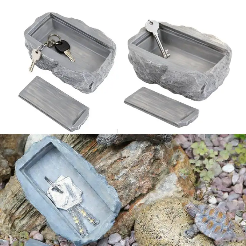 

Декоративный камень для хранения ключей, уличный камень для скрытия ключей, имитация камня/глыбы, где можно скрыть ключ в видимом месте – безопасно для сада и улицы.