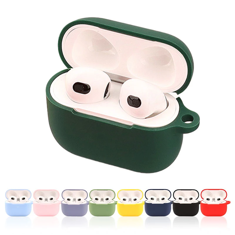 Soft Liquid Silicone Case For Apple AirPods 3rd generation Case Wireless Bluetooth Earphone Protective shell For AirPods 3 Cover