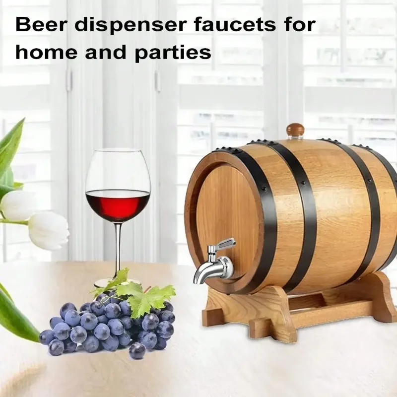 Beverage Dispenser Replacement Spigot Stainless Steel Dispenser Faucet Cold Beer Drink Juice Wine Barrel Faucet