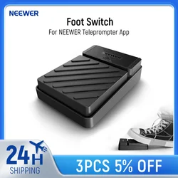 NEEWER Foot Switch for NEEWER Teleprompter App Silent Bluetooth Remote Control Foot Pedal Switch with 3m USB A to Type C Cable