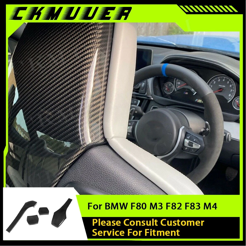 

Dry Carbon Fiber Car Inner Seat Back Covers Trims for BMW F80 M3 F82 F83 M4 F87 M2 M2C Sedan Coupe Convertible 2014 - 2019