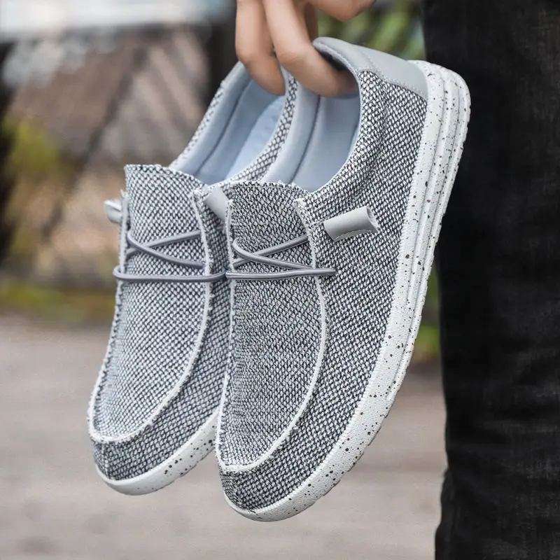 

2024 Spring Men's Shoes Soft Sole Comfortable Breathable Loafers Casual Flats Business Single Shoes Sneakers Men