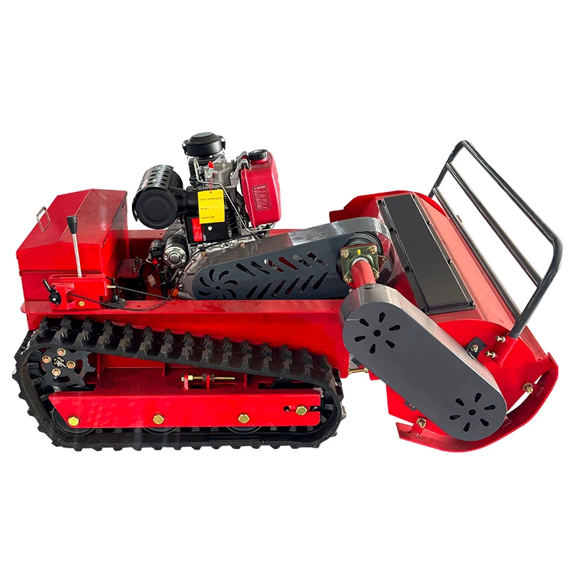 

Smart Electric Crawler Lawn Mower Intelligent Gas-powered Diesel Robot Grass Cutting Machine with Remote Control Grass Crusher