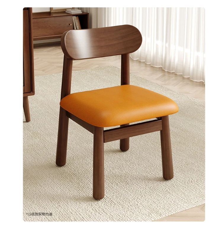 Small stool household solid wood small chair living room backrest chair simple modern soft bag bench stool door shoe stool