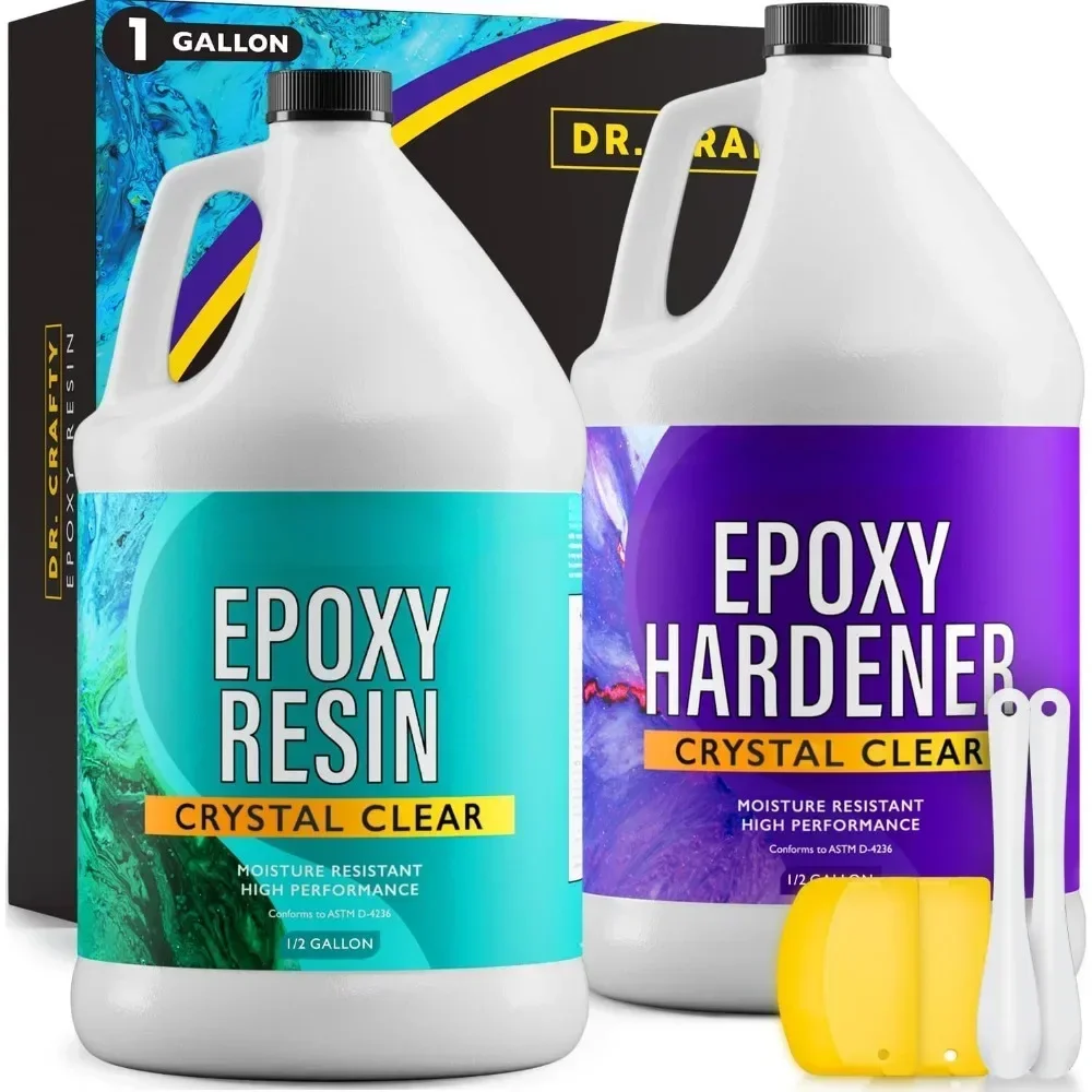 Clear Epoxy Resin - Table Top Epoxy Resin Kit - Clear Epoxy Resin for Molds, Table Top, Art , Craft, Jewelry Casting Jewelry