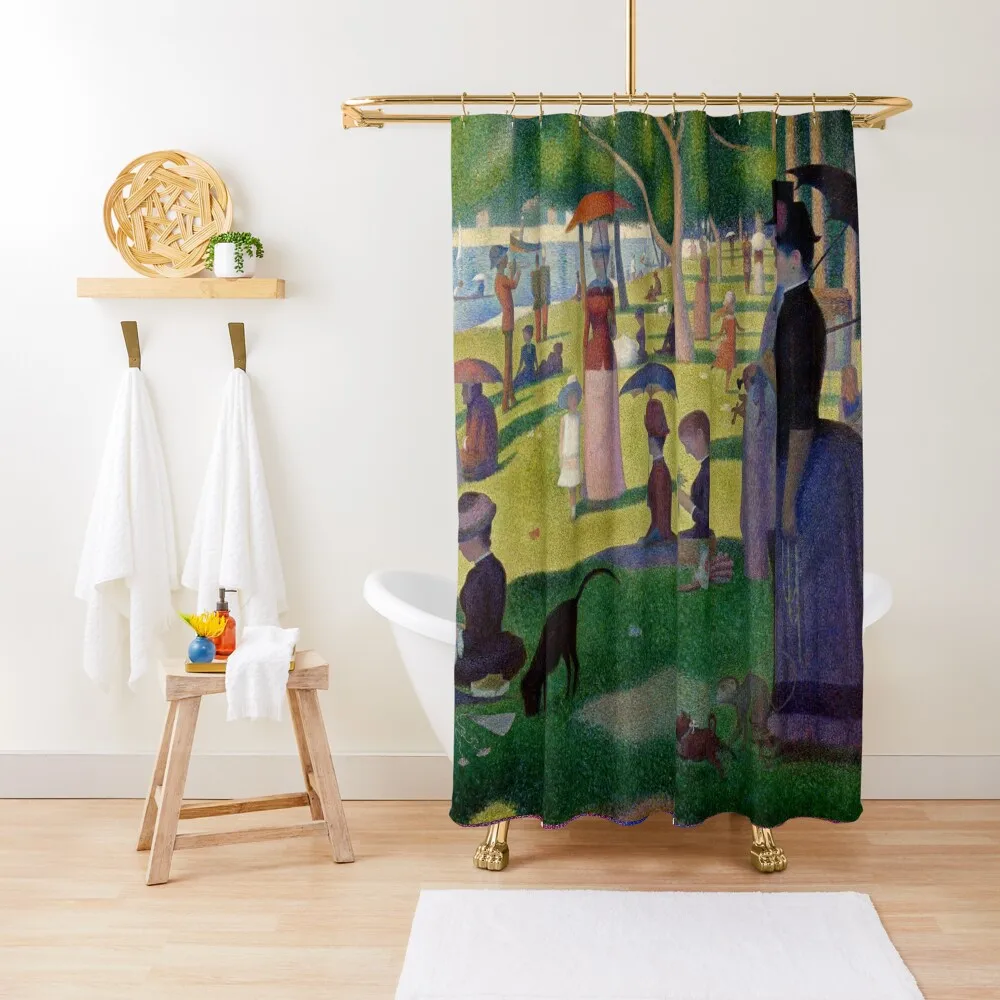 

A Sunday Afternoon on the Island of La Grande Jatte by Georges Pierre Seurat Shower Curtain Shower Set Curtain