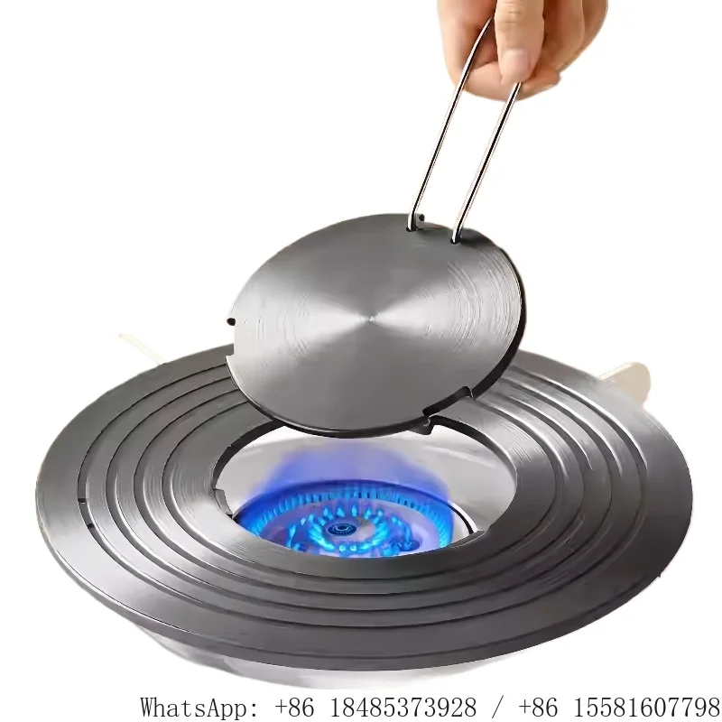 Detachable Heat Conduction Plate Gas Stove Heat Diffuser Plate Defrost Tray Prevent Cookware Bottom From Burning Black