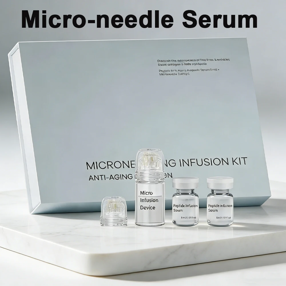 

Face Hyaluronic Acid 0.3mm Micro-needle Serum Firming Moisturizing Whitening Rejuvenation Microneedle Serum Kit