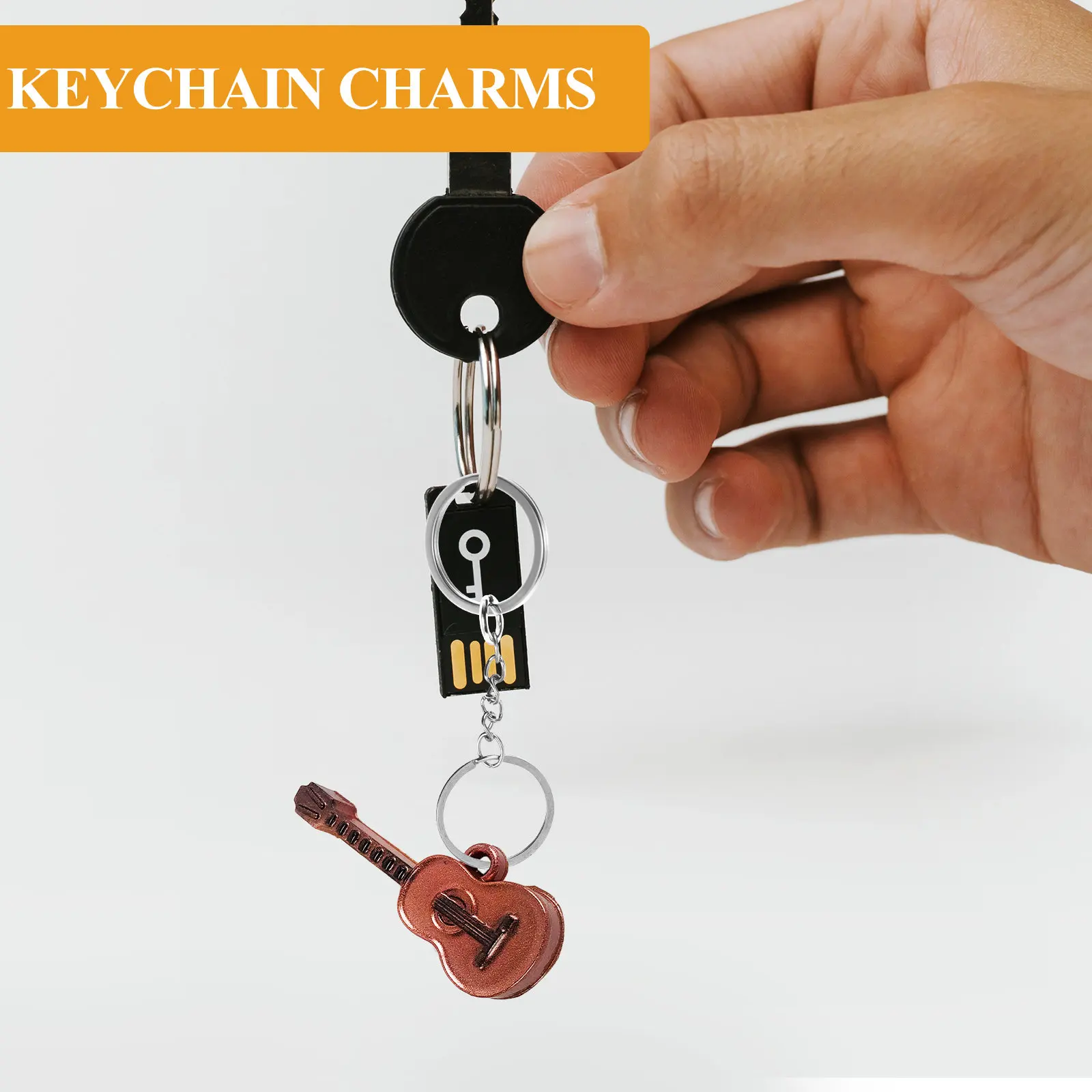 Violin Silicone Mold DIY Keychain Charm Small Flexible Mold for Handmade Pendant Keychain Epoxy DIY Supply Violin Pendant Molds