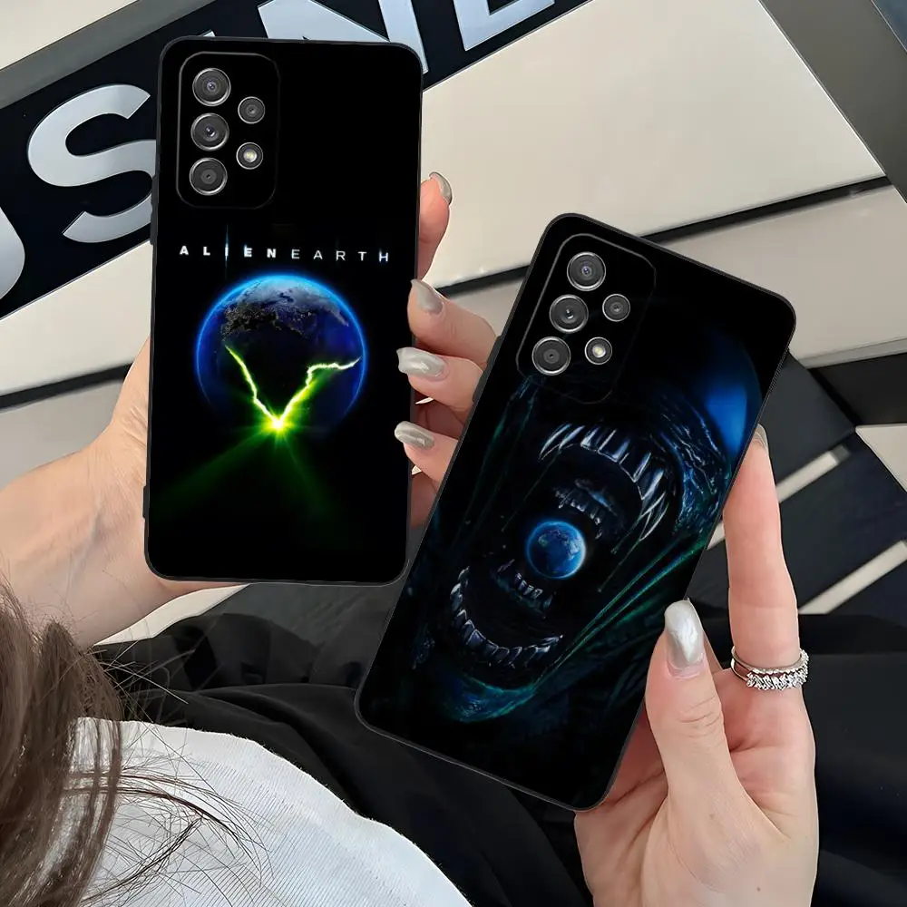 Alien Earth Mobile Cell Phone Case for Samsung Galaxy M55 54 42 35 34 33 32 23 22 15 14 13 12 F55 5G Colorful Cover Pretty Cover