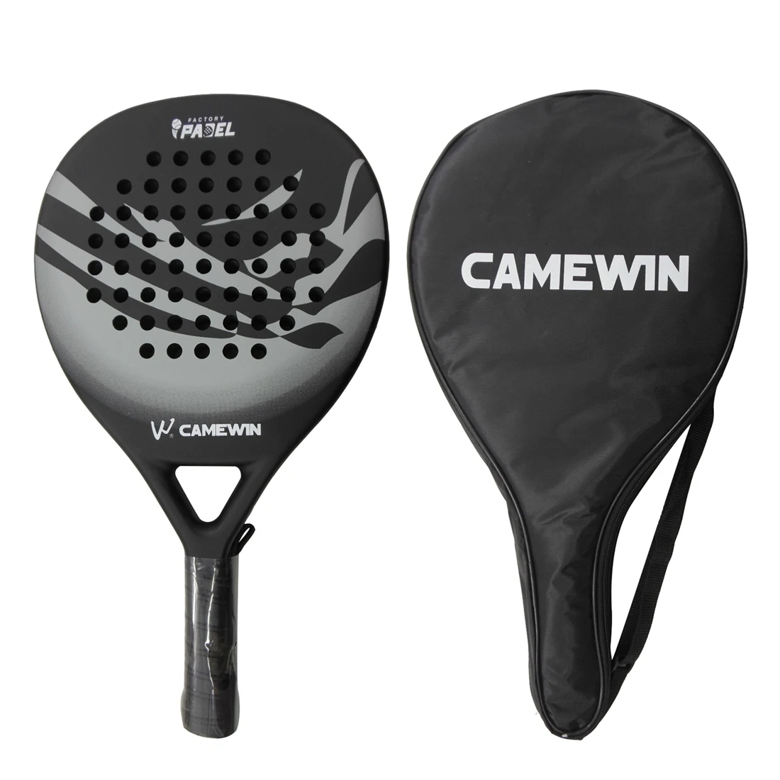 

CAMEWIN 4013 Beach Tennis Racket Professional Carbon and Glass Fiber Padel Tennis Rackets Soft Face Paddles Racquet,1