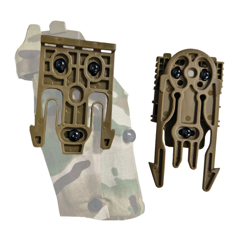 

Tactical MOLLE Holster Adapter QLS 19 22 Quick Release Plate Kit Multi-angle Adjustment Outdoor Hunting Airsoft Vest Accessories